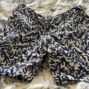 Lilly Pulitzer Navy and White Patterned Shorts